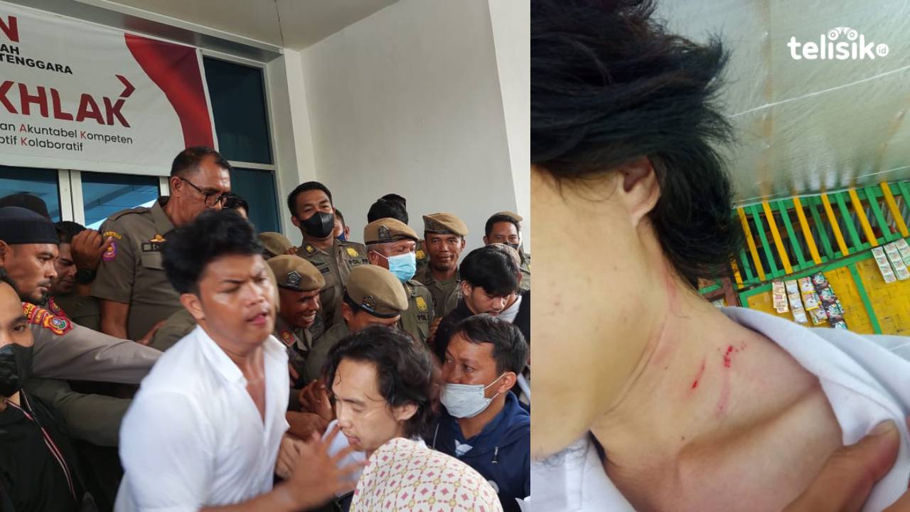 Aksi Demonstrasi Ricuh, Massa Jadi Sasaran Aksi Brutal Oknum Pol PP