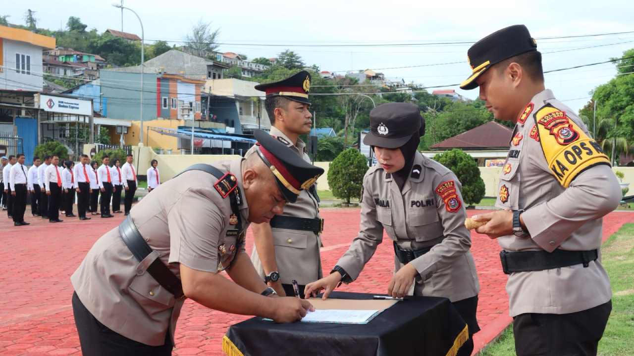 Kasat Polairud Polres Baubau Berganti Jabatan