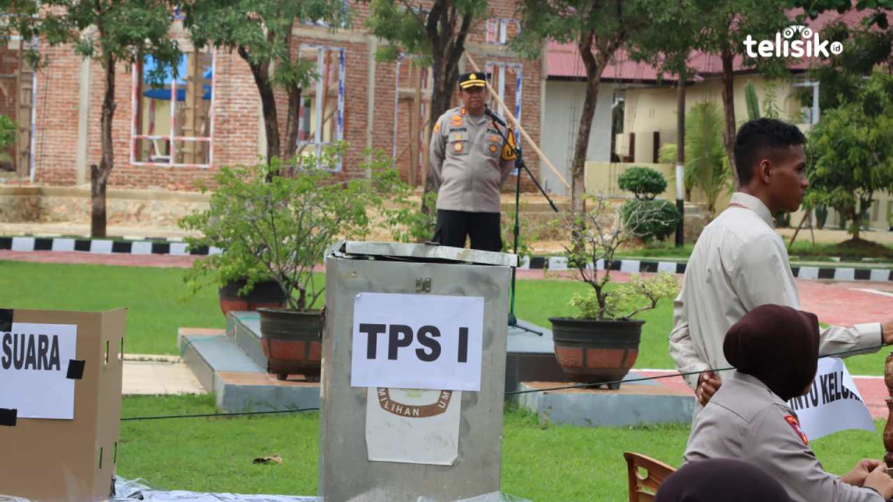 Polres Muna Mantapkan Pengamanan TPS