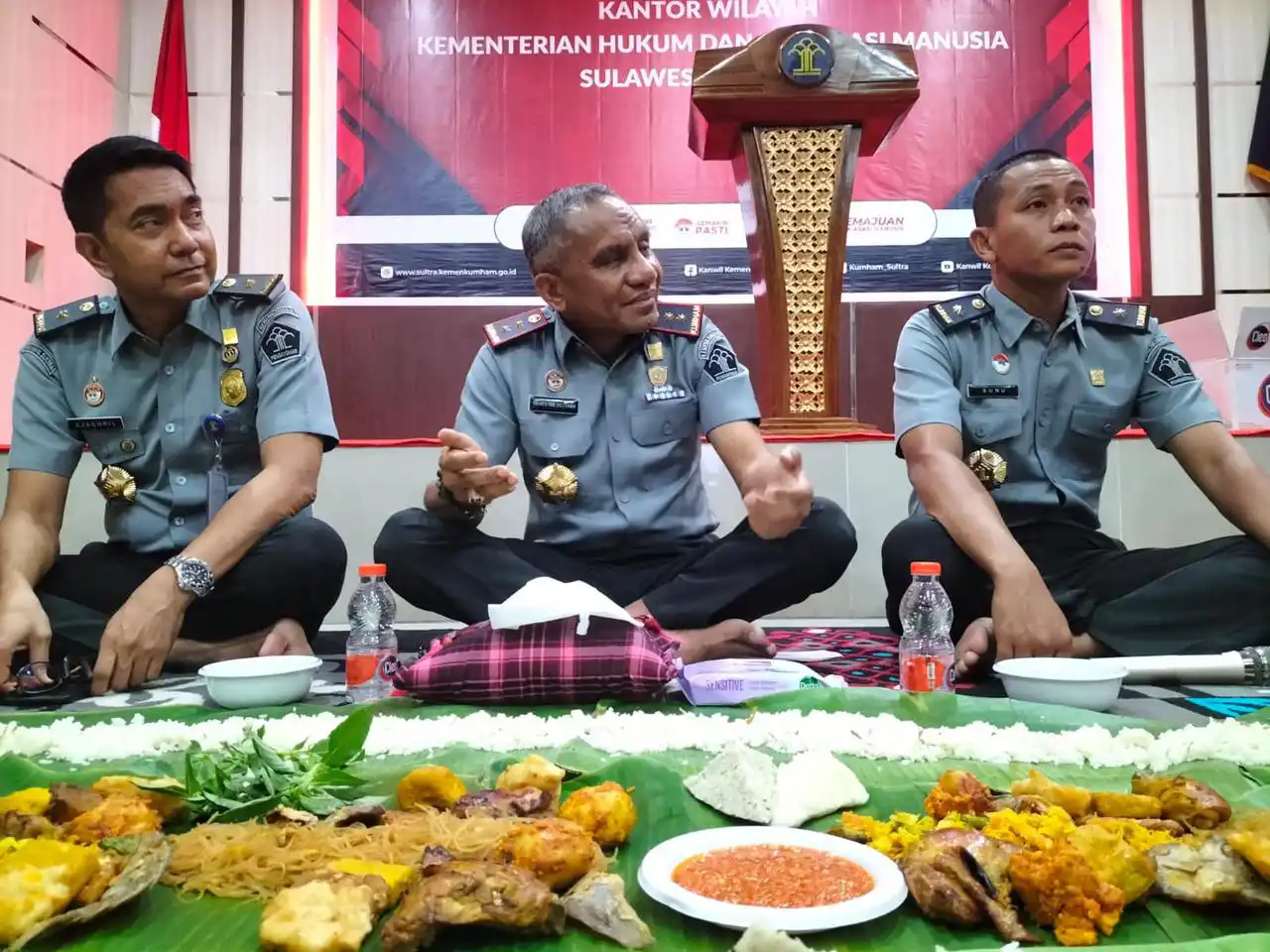 Wujud Rasa Syukur Capaian 2023, Kemenkumham Sulawesi Tenggara Gelar Liwetan