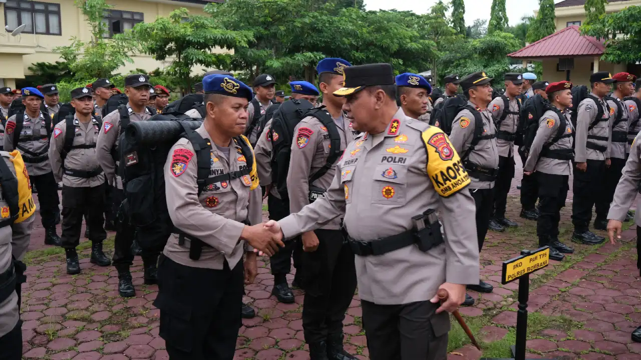 Ribuan Personel Polda Sulawesi Tenggara Siap Tempur, Dilarang Catat Hasil Perhitungan Suara Pemilu 2024