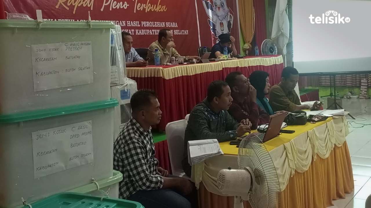Jumlah Surat Suara Tidak Sinkron, Rapat Pleno KPU Buton Selatan Diskorsing