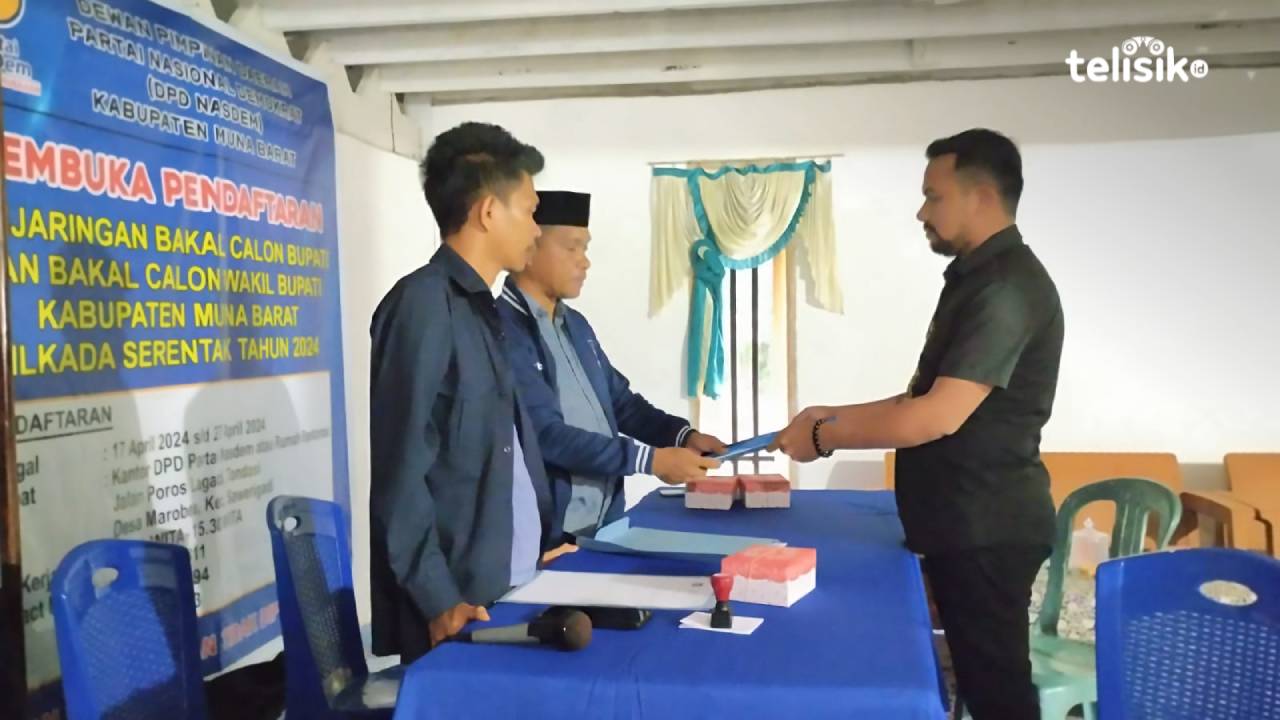 Balon Bupati Muna Barat La Ode Muhammad Amsar Resmi Mendaftar di NasDem