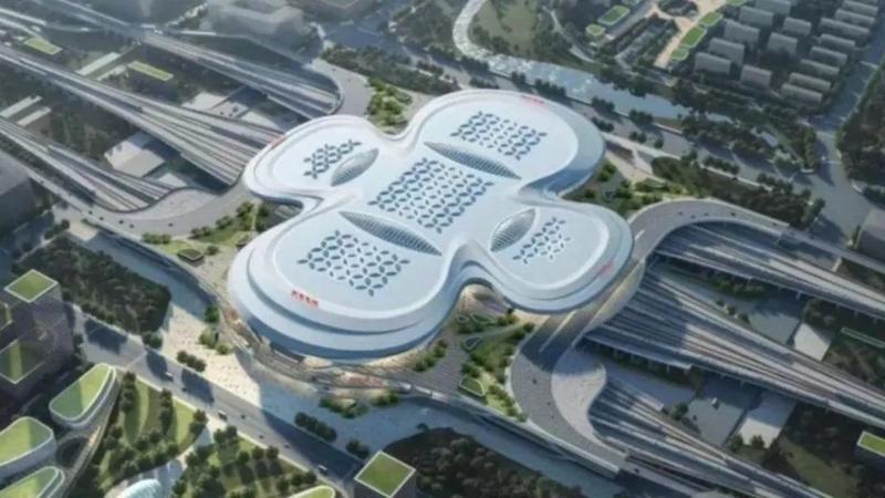 Desain Stasiun Kereta Baru China Mirip Pembalut Wanita