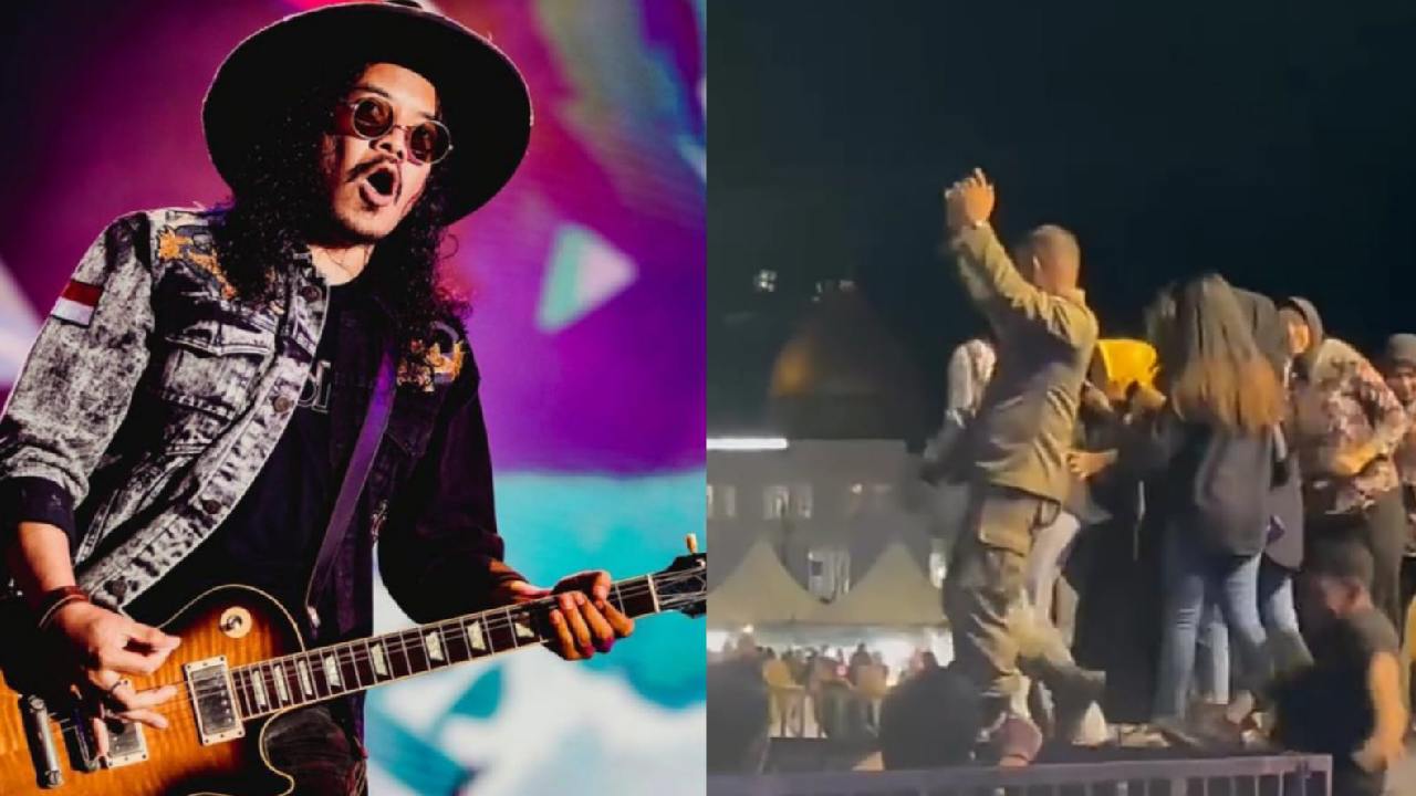 Gitaris Kotak Sentil Kocak Pria Jatuh saat Joget Samping Satpol PP di Kendari, Cella: Hebat Mentalnya