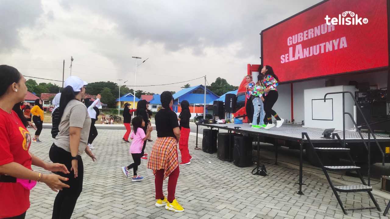 Perkuat Silaturahmi Relawan Lukman Abunawas Gandeng SSK Gelar Senam Zumba