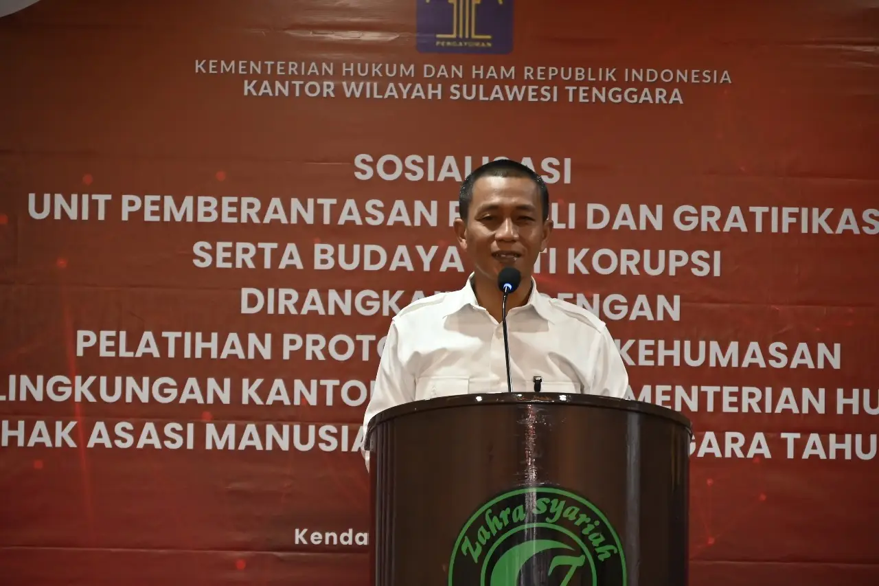 Plh Kakanwil Buka Kegiatan Sosialisasi UPG, UPP, Pelatihan Protokoler Dan Kehumasan