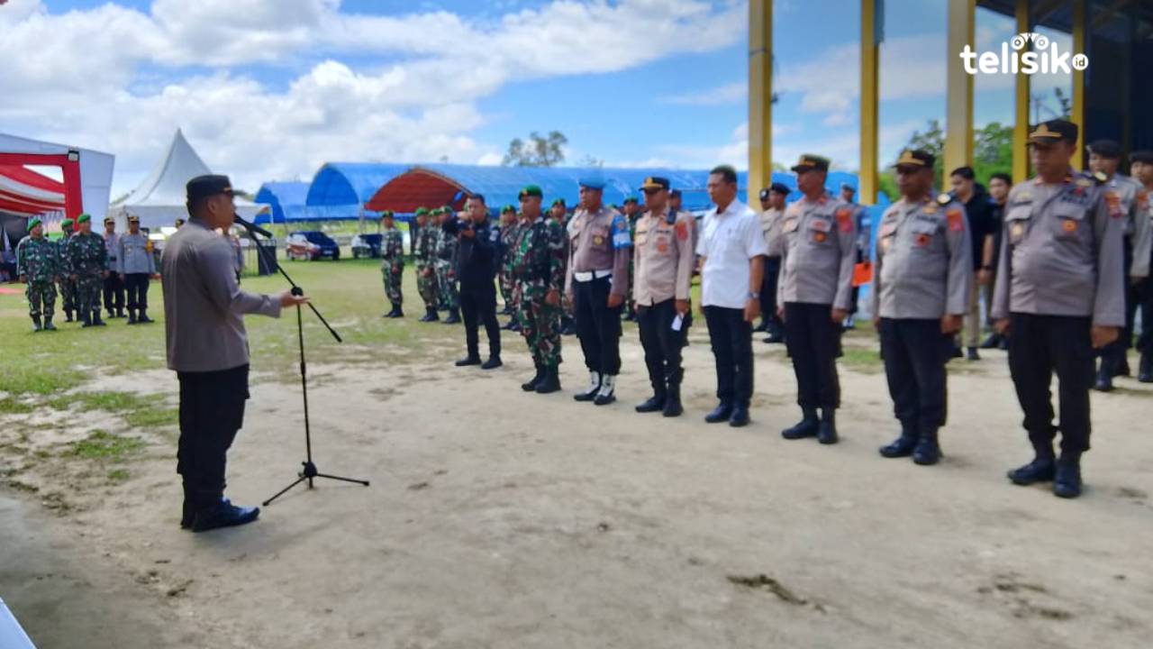 120 Personel Amankan KPU Muna Barat Jelang Penutupan Pendaftaran Bapaslon Kepala Daerah