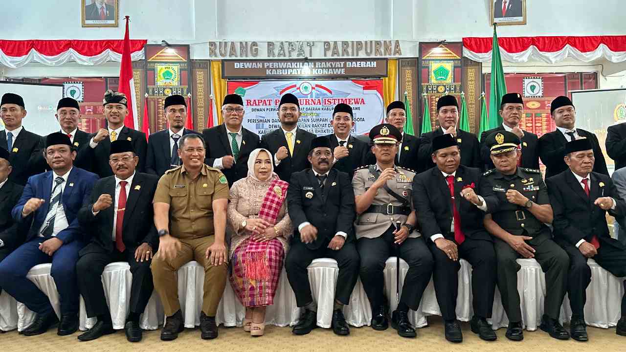 30 Anggota DPRD Konawe 2024-2029 Resmi Dilantik, 20 Wajah Baru