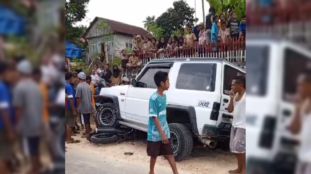 Diduga Mengantuk, Pengemudi Mobil Tabrak Pemotor Hingga Tewas di Buton