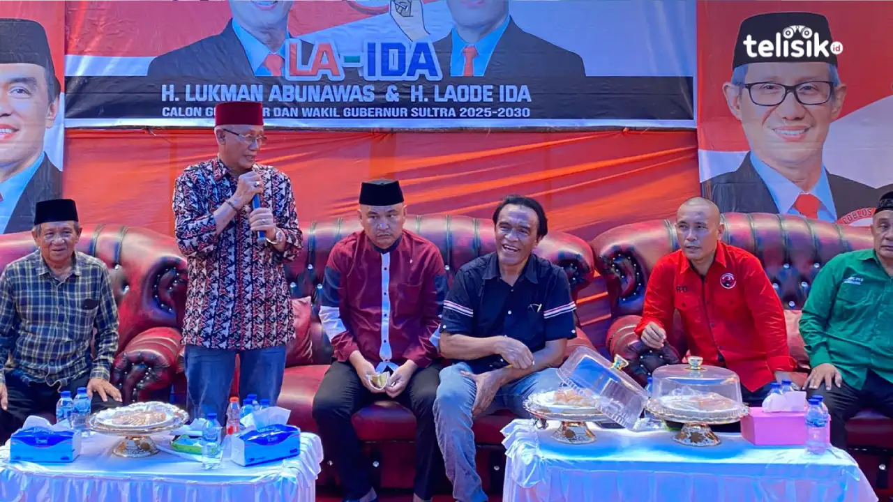 Pasangan Calon Gubernur dan Wakil Gubernur Sulawesi Tenggara LA-IDA Sapa Masyarakat Anggaberi Konawe