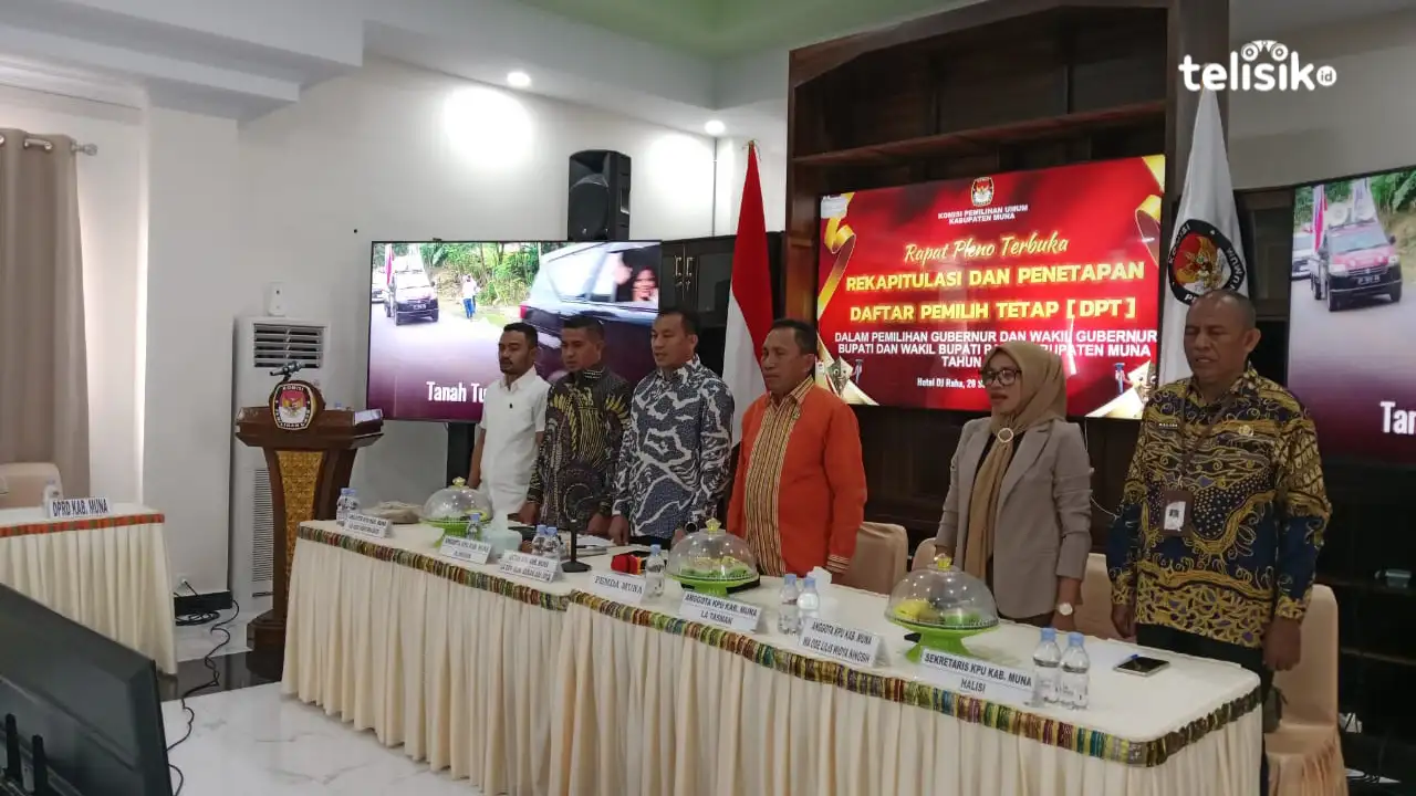 Pengundian Nomor Urut Calon Bupati-Wabup Muna Dipusatkan di SOR