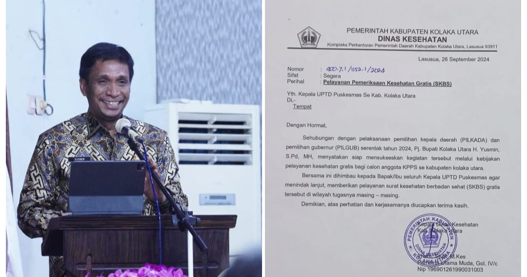 Pj Bupati Kolaka Utara Kembalikan Biaya Tes Kesehatan Calon Anggota KPPS
