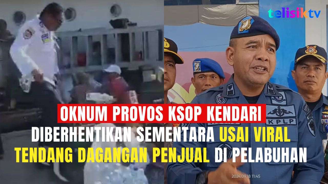 TELISIKTV: Oknum Provos KSOP Kendari Diberhentikan Sementara Usai Viral Tendang Dagangan Penjual di Pelabuhan