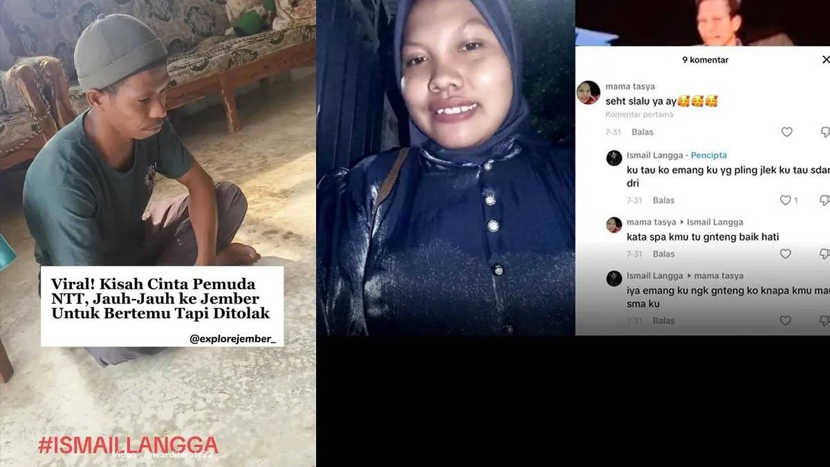 Viral, Perjalanan Cinta Ismail Langga 5 Hari dari NTT ke Jember Berujung Penolakan