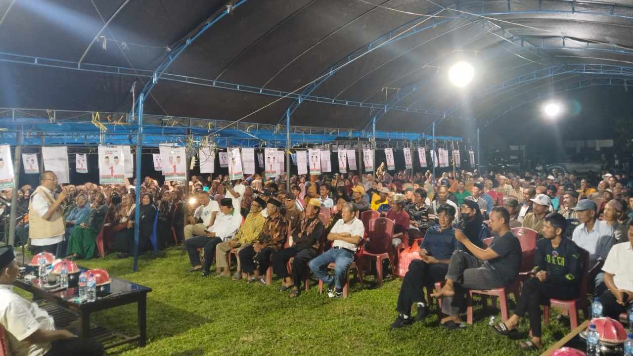 Anton - Abbas Ajak Ribuan Pendukung di Desa Puurau Jadi Pemilih Cerdas