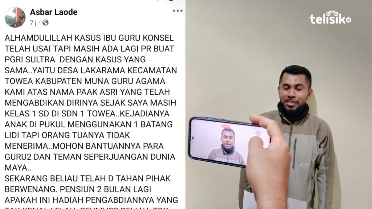 Mantan Caleg di Muna Sebar Hoaks di Facebook Guru Pukul Murid