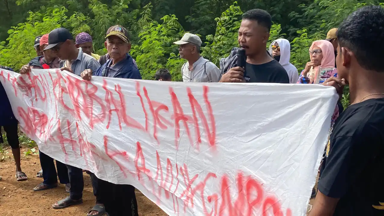 Masyarakat Talaga Raya Geram Uang Ganti Rugi Lahan Belum Dibayar Perusahaan Tambang PT AHB