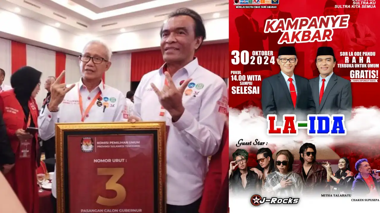 Paslon LA-IDA Bakal Gelar Kampanye Akbar di SOR Kabupaten Muna, Hadirkan Musisi Ternama