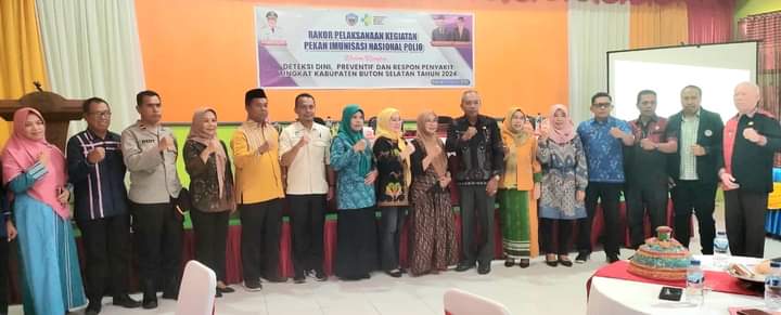 Pemkab Buton Selatan Pimpin Rapat Koordinasi Lintas Sektor Pekan Imunisasi Nasional Polio
