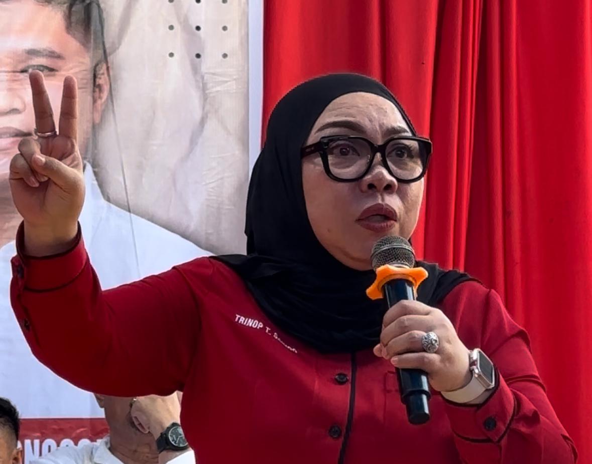 Wakil Ketua DPD PDI-P Sultra Kampanyekan Paslon Nomor 2 di Sampara dan Morosi Konawe