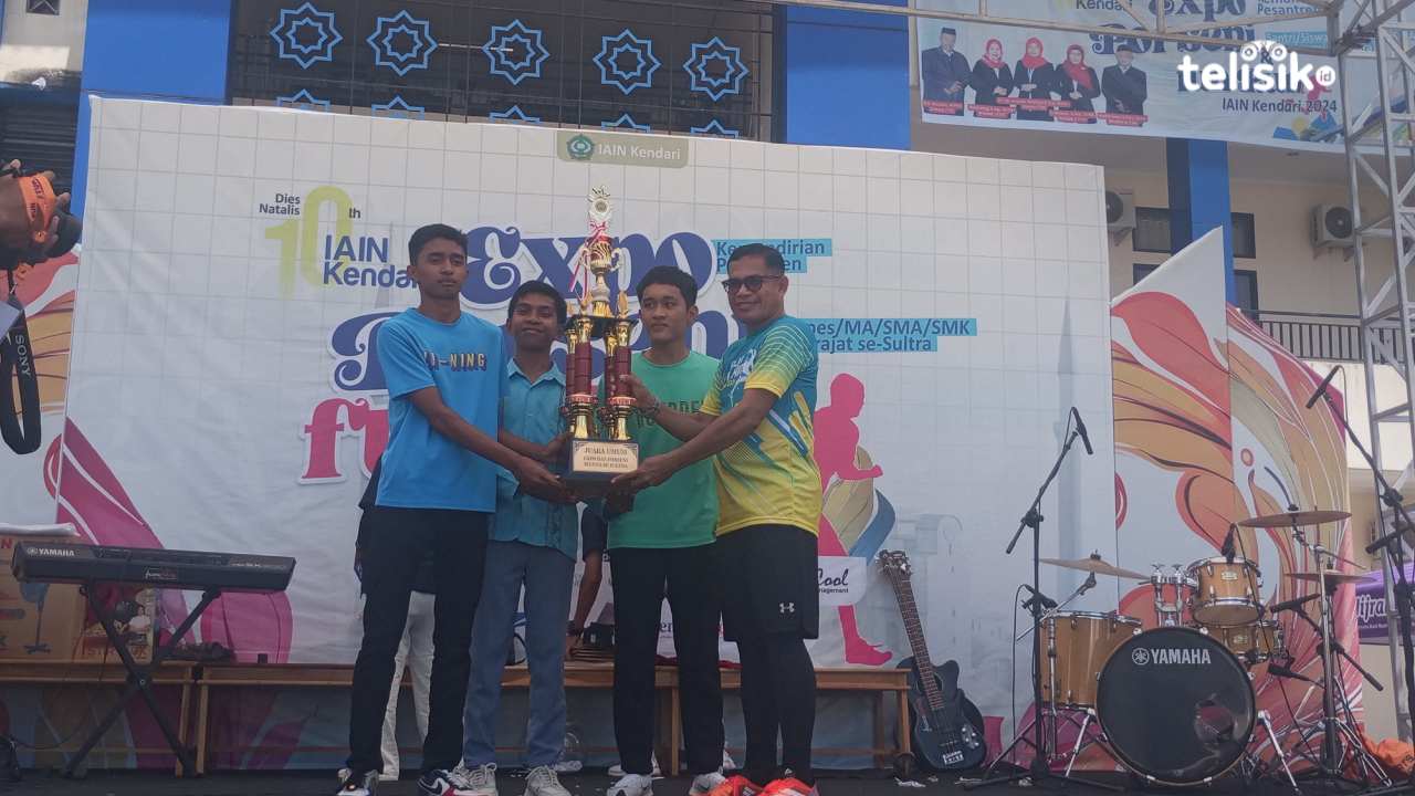 Dies Natalis ke-10 IAIN Kendari Gelar Fun Run dan Porseni, SMA Negeri 2 Kendari Borong Juara
