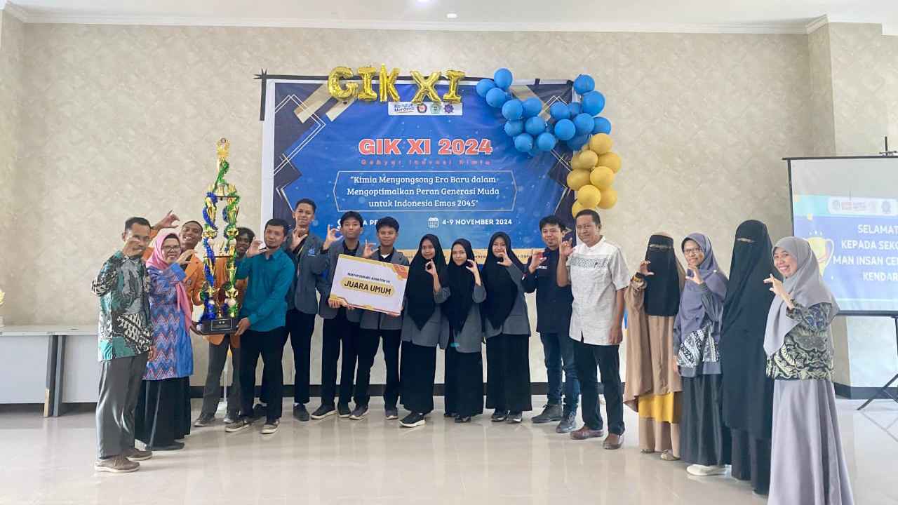 Mendominasi di Gebyar Inovasi Kimia, MAN IC Kendari Raih Juara Umum