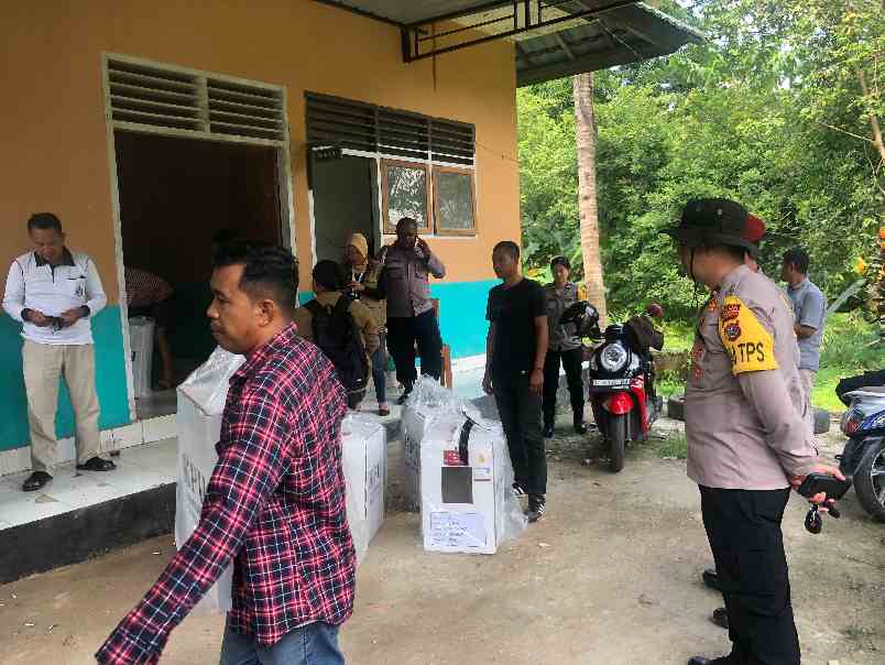 Polres Konawe dan Polda Sultra Jaga Ketat Rapat Pleno Penghitungan Suara di PPK