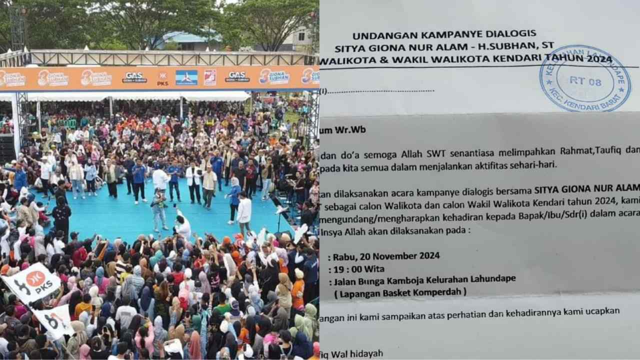 Viral Surat Kampanye Dialogis Giona-Subhan Berstempel RT Lahundape