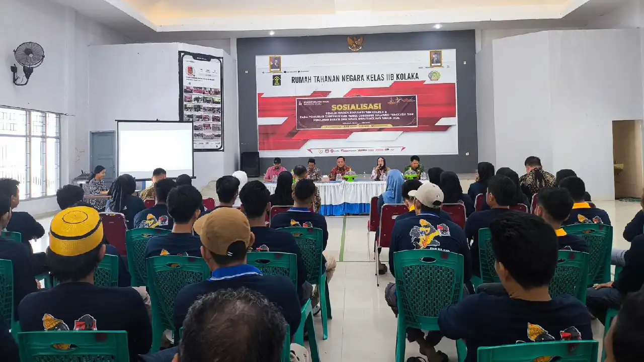 Warga Binaan Rutan Kolaka Antusias Ikuti Sosialisasi Pilkada 2024