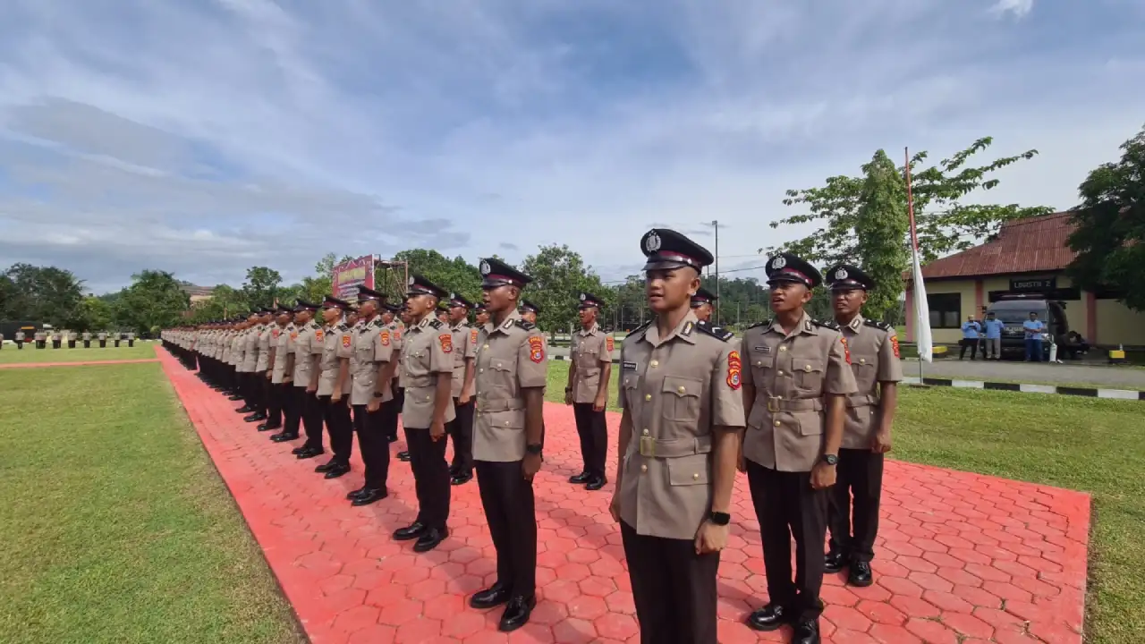 228 Bintara Muda Polda Sulawesi Tenggara Angkatan 52 Resmi Dilantik