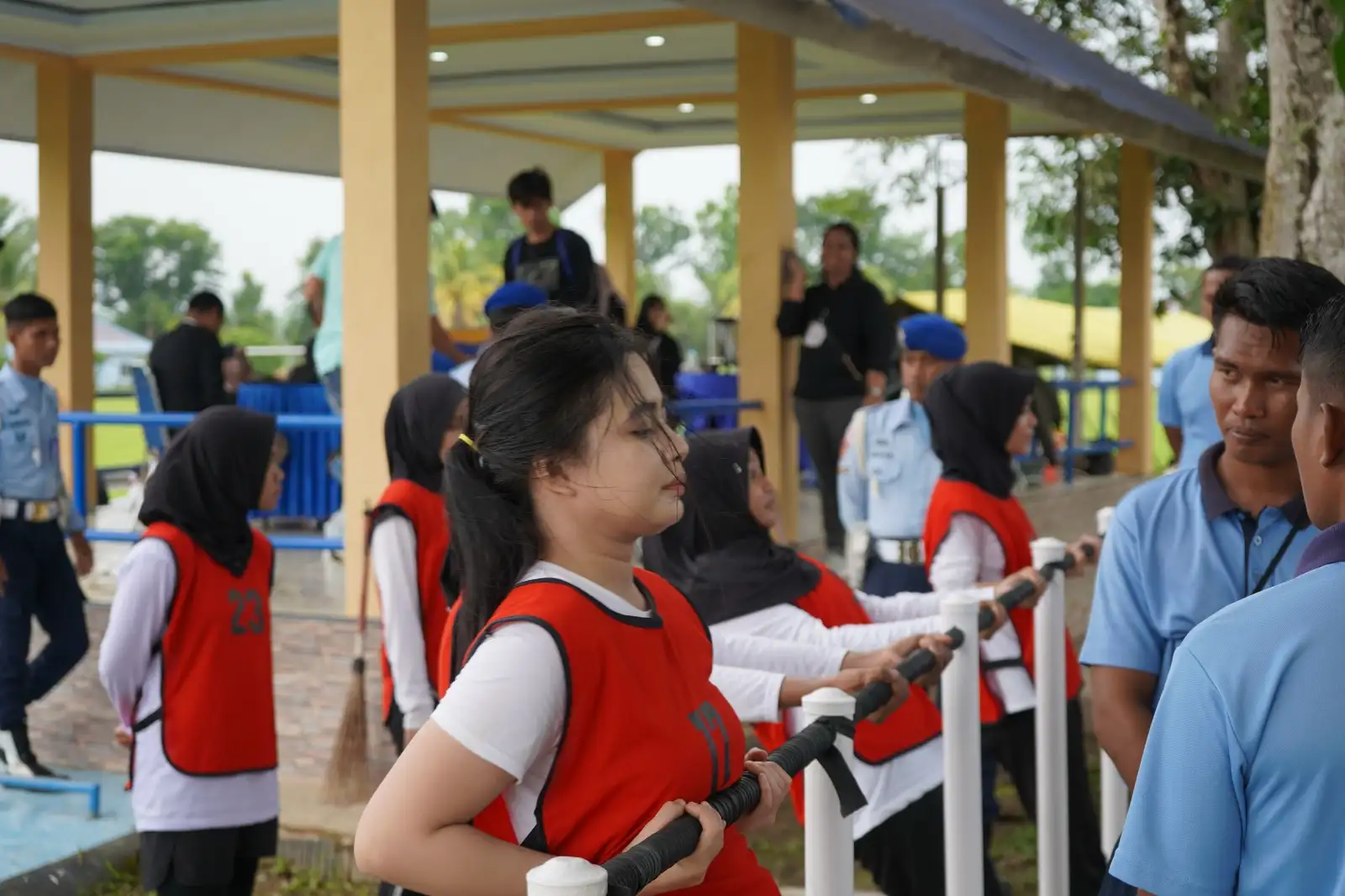 Cuaca Mendung Semangati Peserta SKB Kesamaptaan Hari Pertama