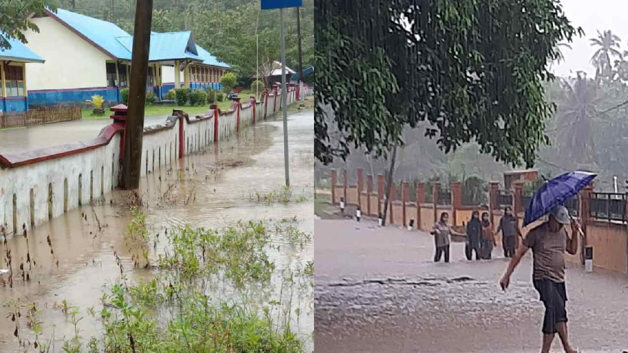 Desa di Buton Selatan Terendam Banjir Akibat Luapan Air dari Bekas Sungai Lama