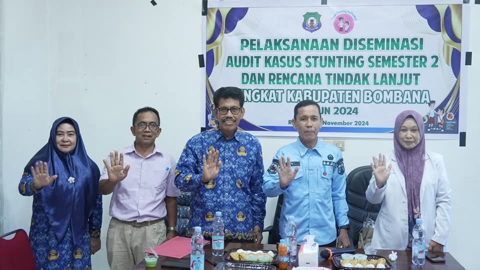 Diseminasi Audit Kasus Stunting Semester 2 Tingkat Kabupaten Bombana