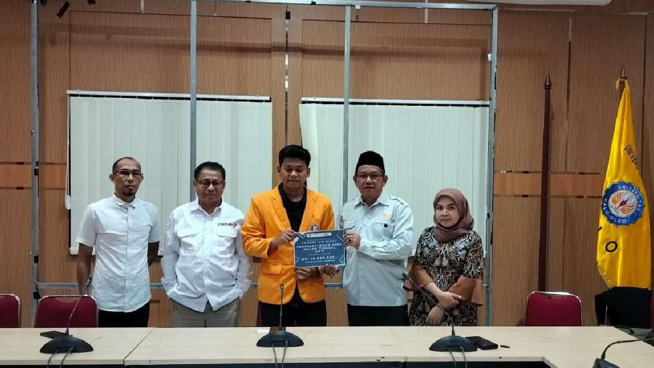 Mahasiswa Teknik UHO Kendari Raih Beasiswa PT IMIP, Edward: Ini Bukti, Dedikasi dan Kerja Keras