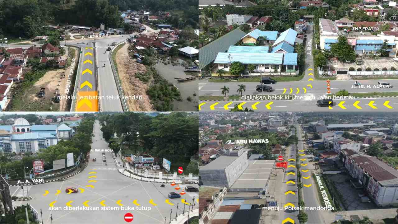 Polresta Kendari Rekayasa Rute Lalu Lintas Jelang Perayaan Tahun Baru 2025