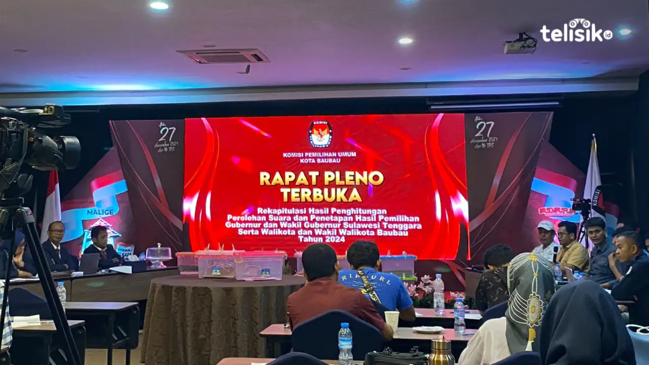 Rapat Pleno Terbuka KPU Baubau: ASR-Hugua Unggul di Pilgub 2024