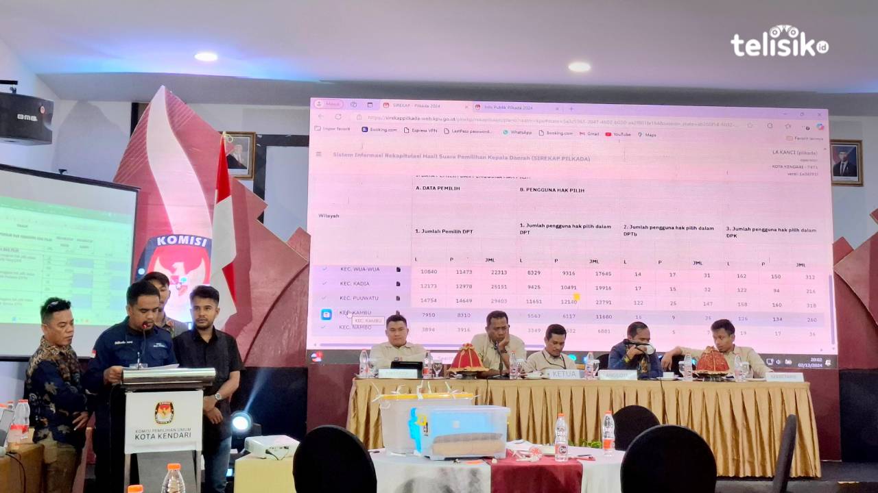 Saksi Paslon 02 Yudhi-Nirna Tolak Hasil Pleno KPU Kendari di 9 Kecamatan