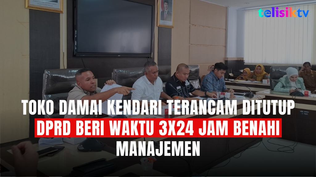 TELISIKTV: Toko Damai Kendari Terancam Ditutup Paksa, DPRD Beri Waktu 3x24 Jam Benahi Manajemen