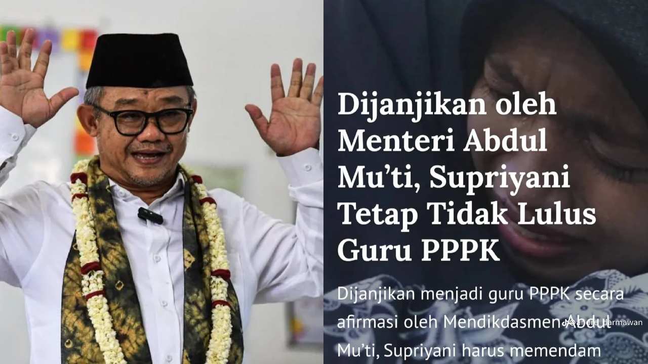 Janji Manis Mendikdasmen Abdul Mu'ti Luluskan Supriyani Guru PPPK Tak Terbukti