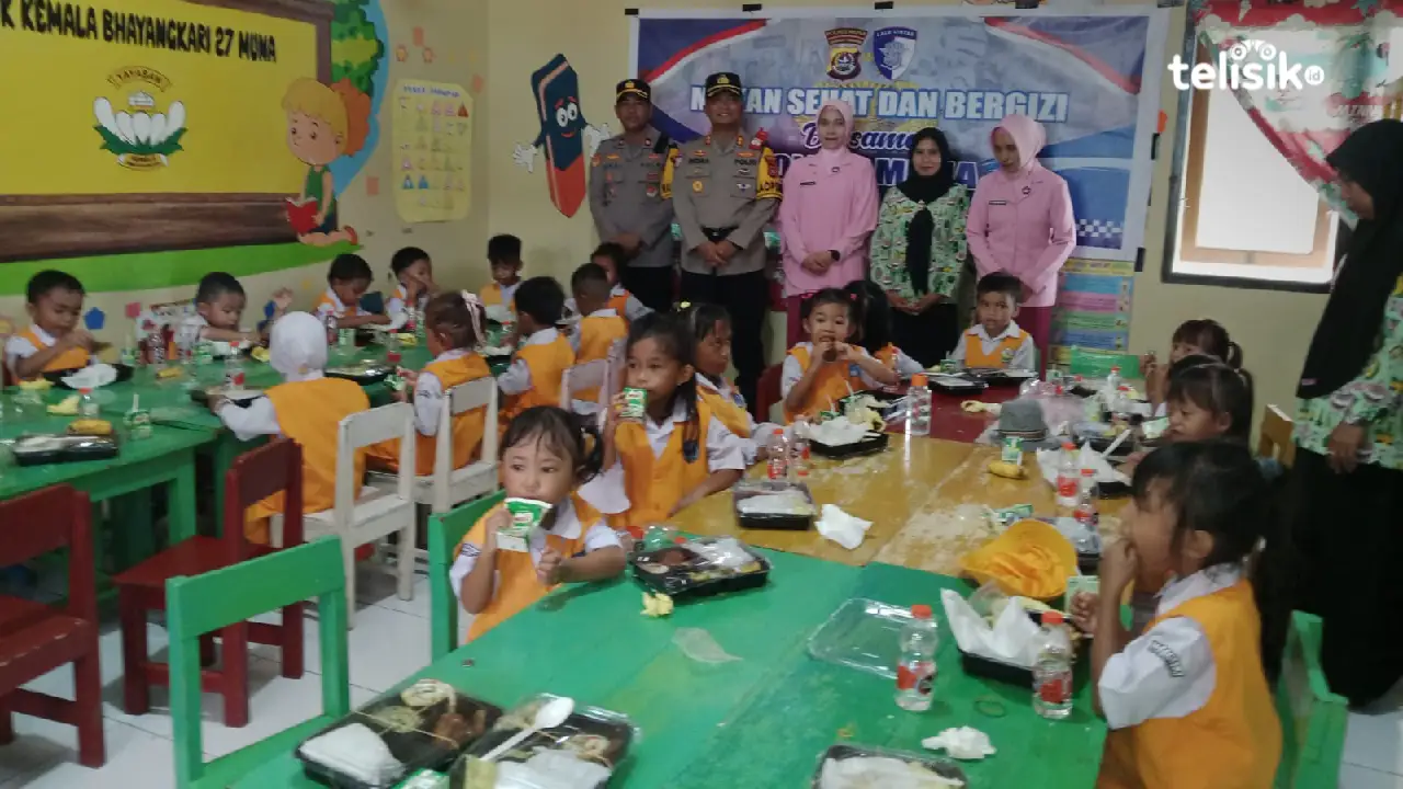 Polres Muna Jadi Pelopor Program Makan Gratis Bergizi Presiden Prabowo