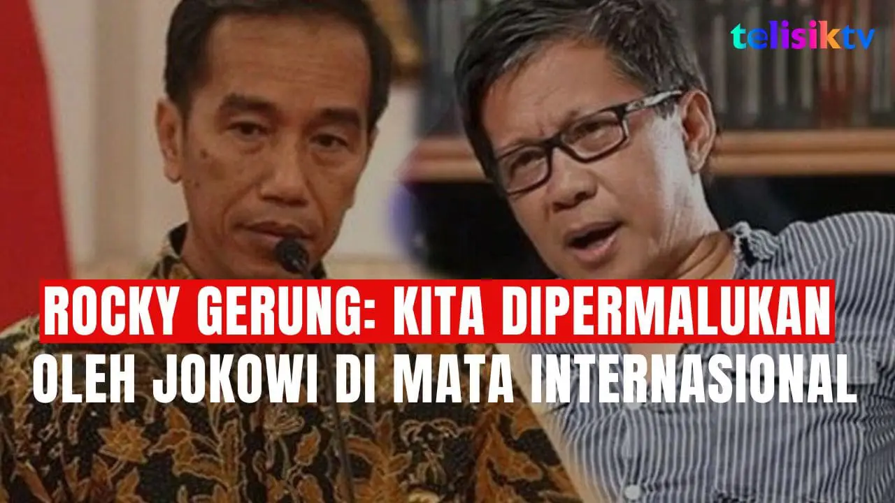 TELISIKTV: Rocky Gerung Sudah Menduga Jokowi Akan Dinobatkan Sebagai Seseorang yang Buruk