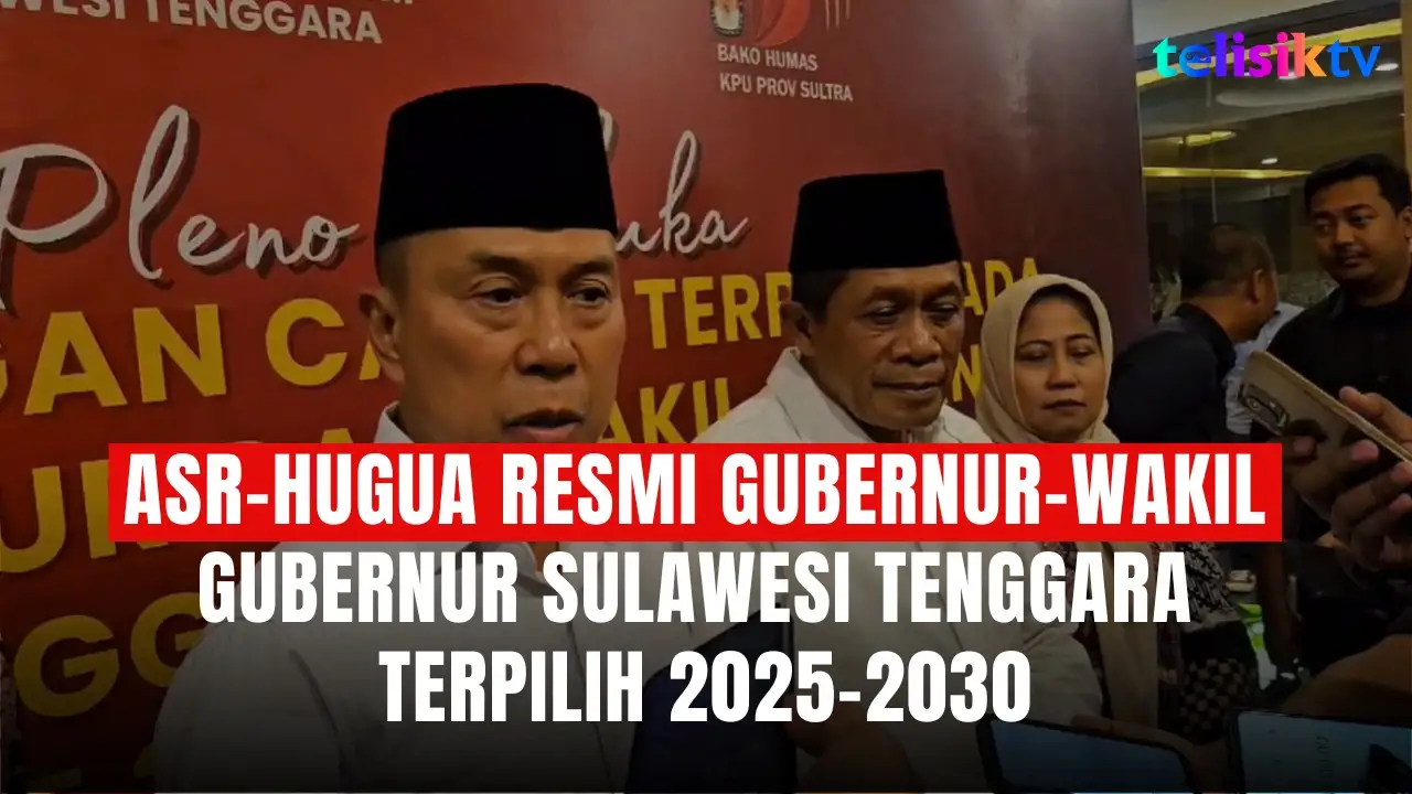 TELISIKTV: Andi Sumangerukka-Hugua Resmi Gubernur-Wakil Gubernur Sulawesi Tenggara Terpilih 2025-2030