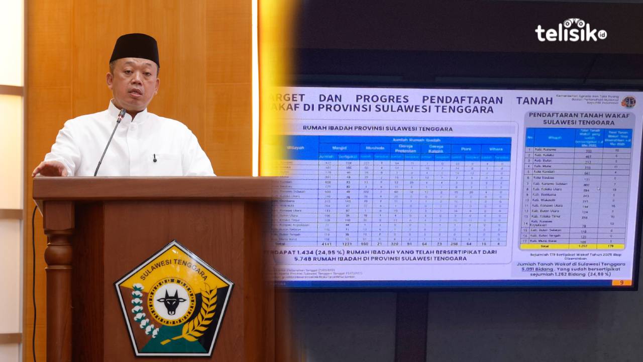 21,4 Persen Tanah di Sultra Belum Bersertifikat, Menteri ATR Sebut Ratusan Hektare Harus Divalidasi Ulang