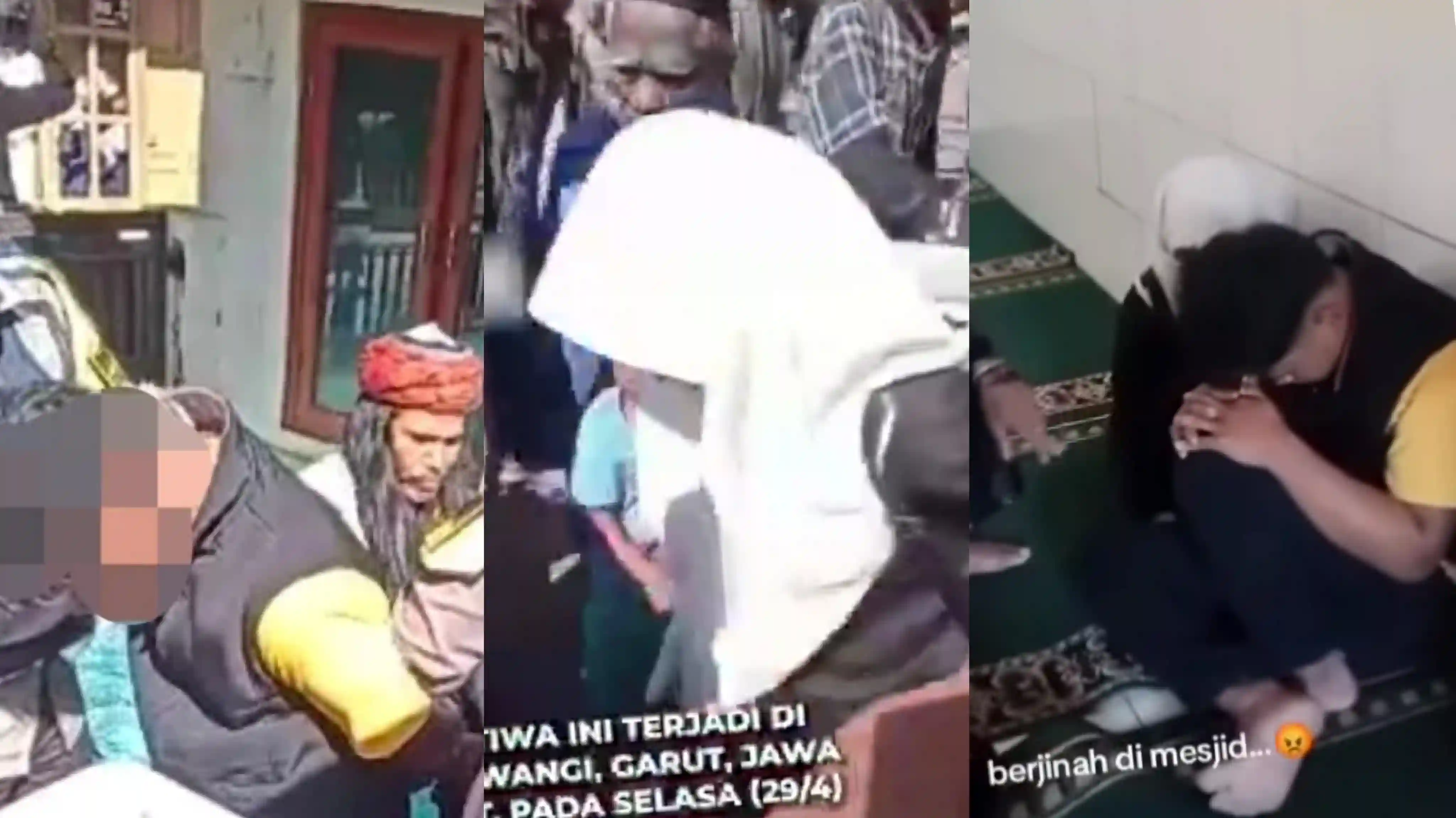 Heboh Dua Video Viral Sepasang Pelajar SMA Mesum di Loteng Masjid