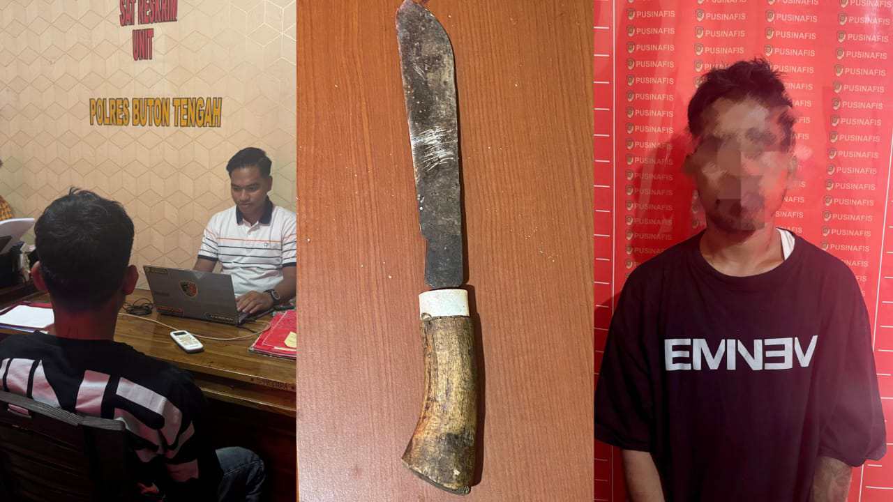 Pria di Buton Tengah Mengamuk dan Ancam Warga Pakai Parang