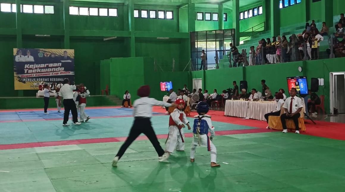Taekwondo Bupati Konawe Cup 2025, Empat Atlet Cilik SDN 68 Kendari Borong Medali