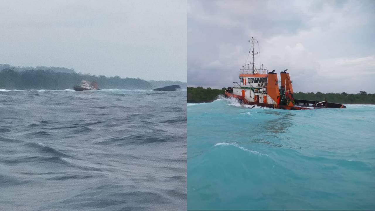 Kapal Tongkang Menuju Moramo Dihantam Gelombang Cuaca Buruk di Buton Utara, 1 Orang Tewas