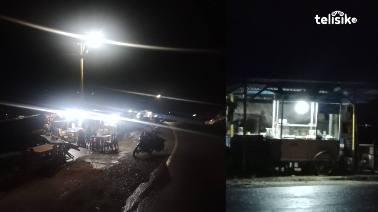 Kawasan Angkringan Leter Buton Sepi Pengunjung Akibat Hujan Deras Tanpa Henti