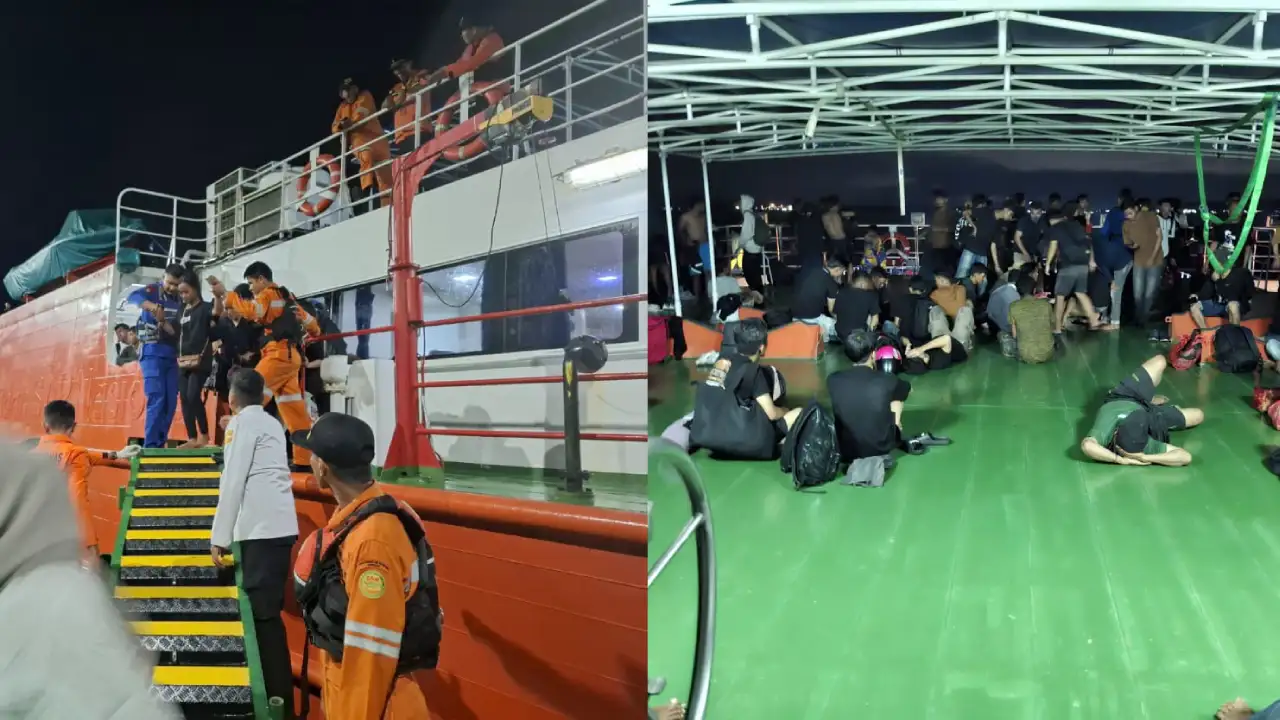 Penumpang Kapal Wawonii-Kendari Berhasil Dievakuasi, 1 Orang Dilarikan ke Rumah Sakit 